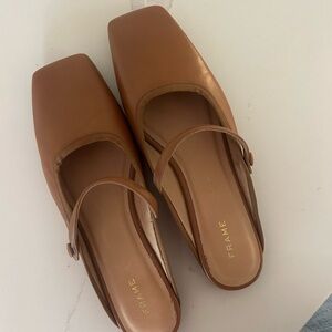 Frame Denim Women's Brown Leather Flats